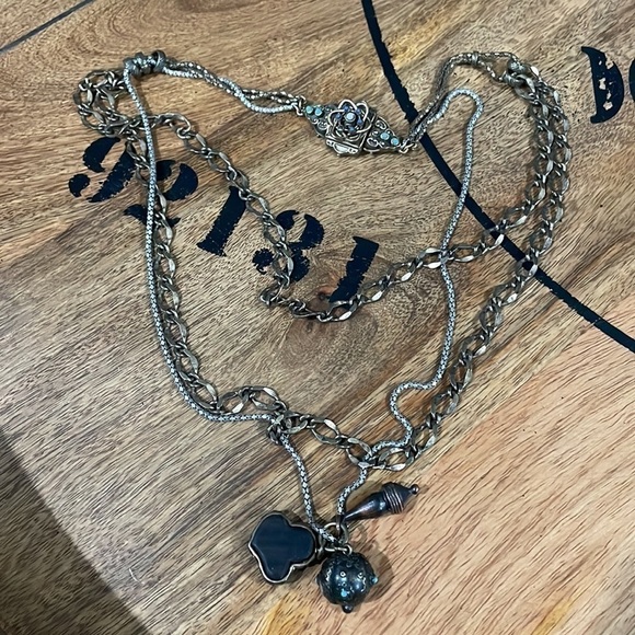 Lucky Brand 3-Strand W/Charms Turquoise Necklace—GORGEOUS! Excellent Cond! - Picture 15 of 15